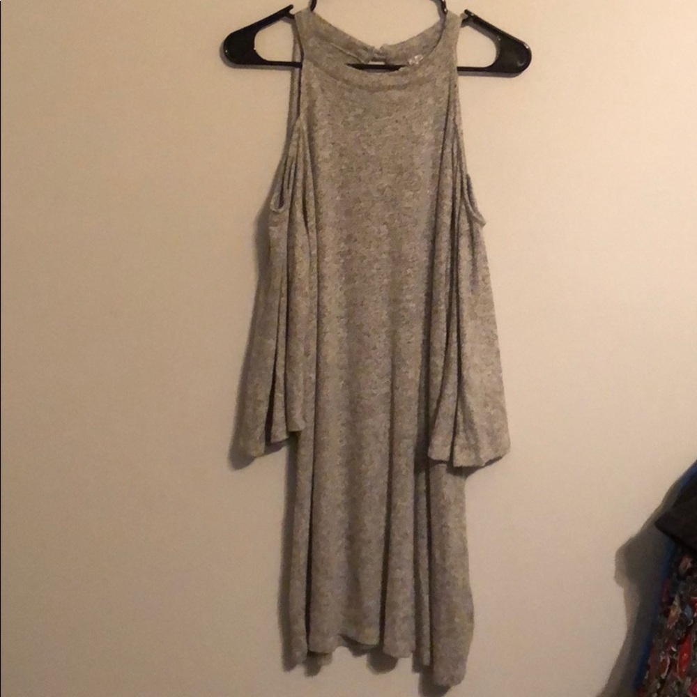 Super soft cold shoulder dress